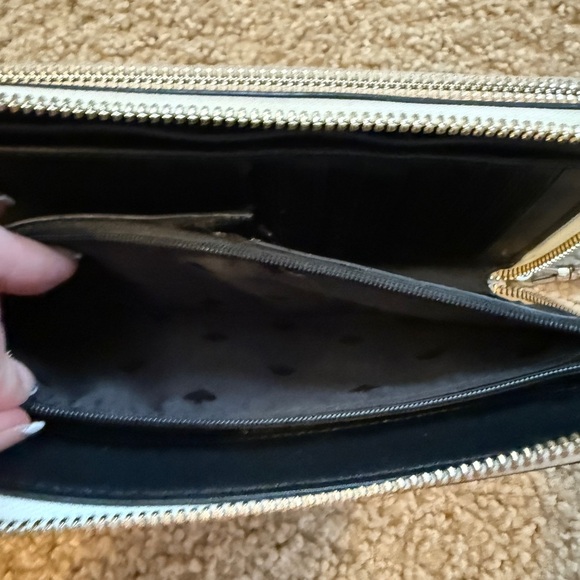 Kate Spade Ivory Wristlet with Black Strap - Picture 8 of 8